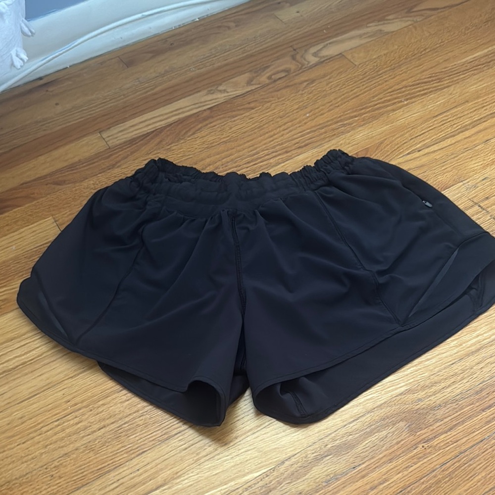 Lululemon Athletica Black Athletic Shorts Relaxed Fit
